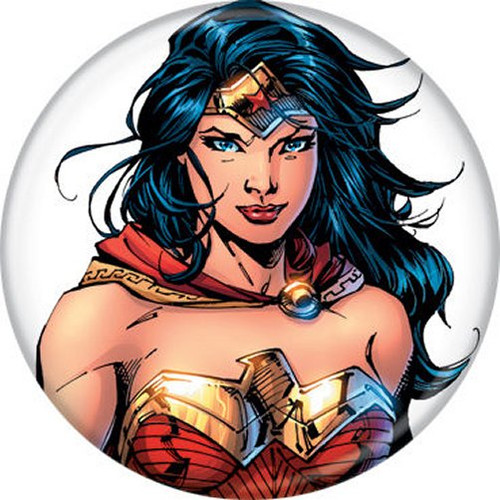 DC Comics Wonder Woman White Licensed 1.25 Inch Button 86214