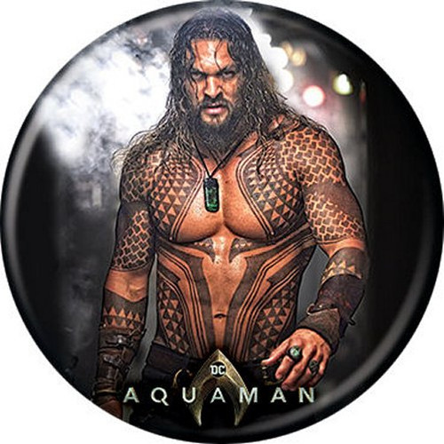 DC Comics Aquaman Movie Tattoos Licensed 1.25 Inch Button 87165