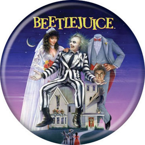 Beetlejuice Movie Characters Licensed 1.25 Inch Button 87205