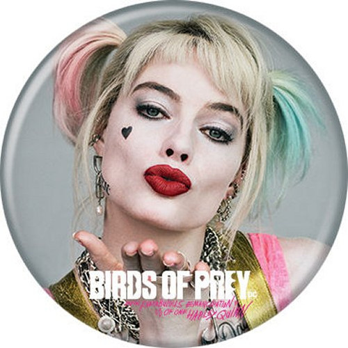 Birds of Prey Harley Quinn Kiss Licensed 1.25 Inch Button 87881