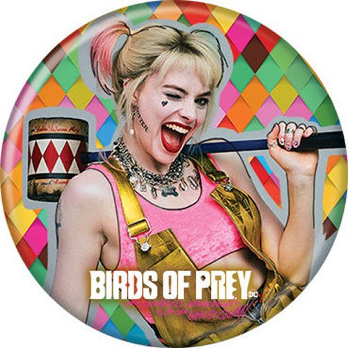 Birds of Prey Harley Quinn Hammer Licensed 1.25 Inch Button 87882