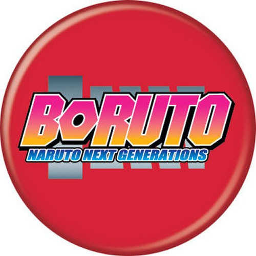 Boruto Naruto Next Generations Logo Red Licensed 1.25 Inch Button 87047