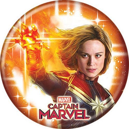Marvel Captain Marvel Energy Licensed 1.25 Inch Button 87306