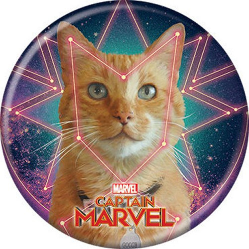 Marvel Captain Marvel & Goose Licensed 1.25 Inch Button 87308
