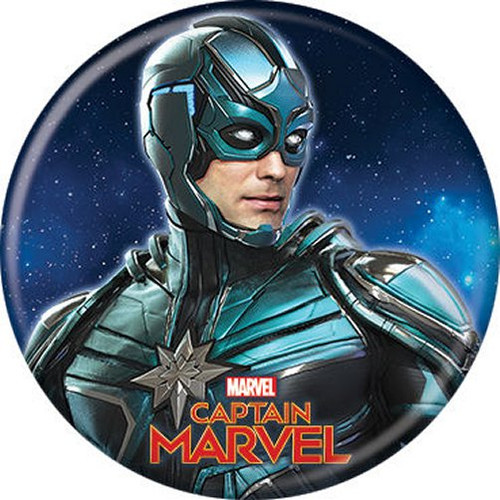 Marvel Captain Marvel Kree Warrior Licensed 1.25 Inch Button 87310