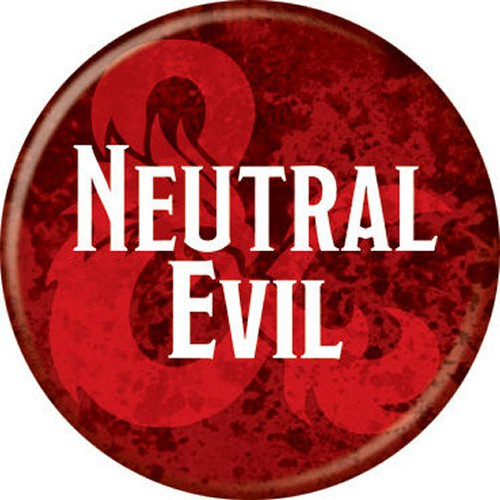 Dungeons & Dragons Lawful Evil Red Licensed 1.25 Inch Button 88006