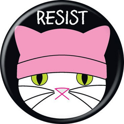 Empowerment Resist Kitty Licensed 1.25 Inch Button 86197
