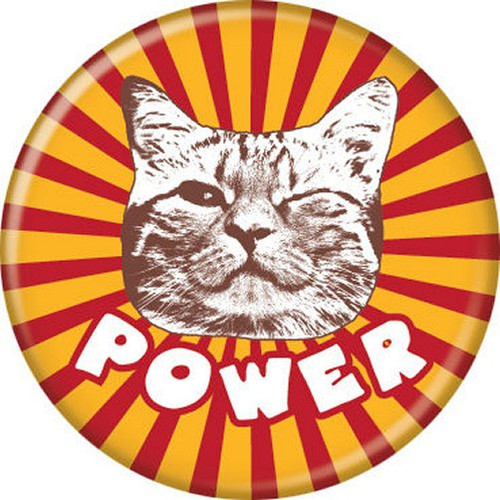 Empowerment Girls Kitty Power Licensed 1.25 Inch Button 86200