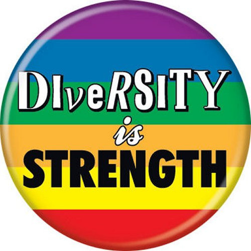 Empowerment Diversity Is Strength Licensed 1.25 Inch Button 86203