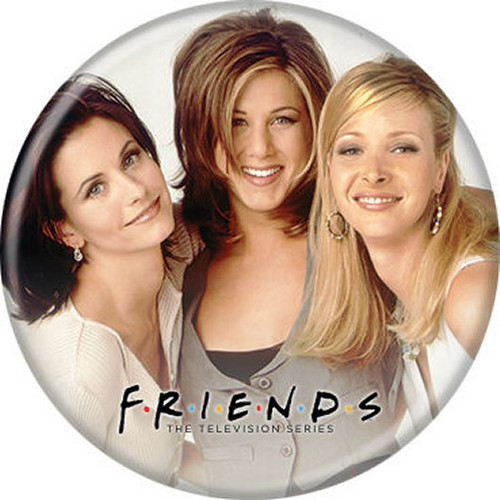 Friends Monica Rachel Phoebe Licensed 1.25 Inch Button 87846
