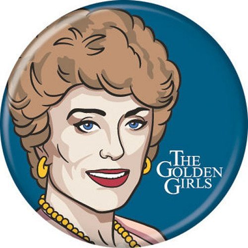 Golden Girls Blanche Cartoon Licensed 1.25 Inch Button 87196