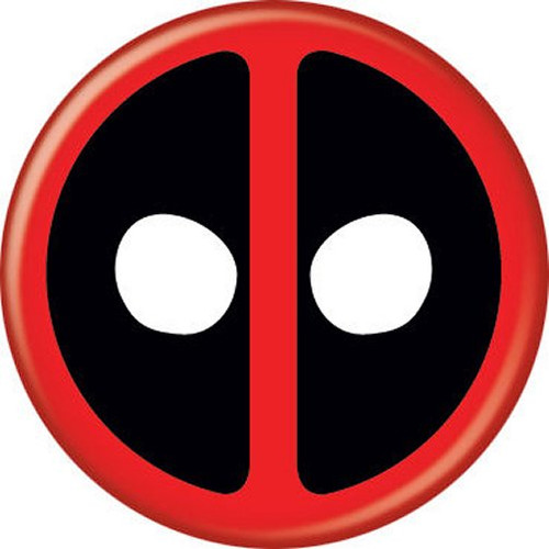 Marvel Comics Deadpool Logo Symbol Licensed 1.25 Inch Button 81940