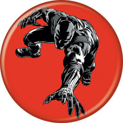 Marvel Comics Black Panther Red Licensed 1.25 Inch Button 84402