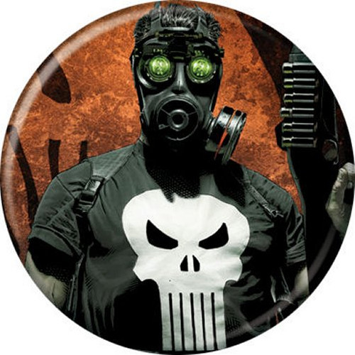 Marvel Comics The Punisher Gas Mask Licensed 1.25 Inch Button 84656