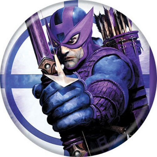 Marvel Comics The Avengers Hawkeye Arrow Licensed 1.25 Inch Button 85639