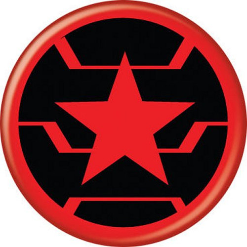 Marvel Comics Captain America Winter Soldier Logo Icon Symbol 1.25 Inch Button 85991