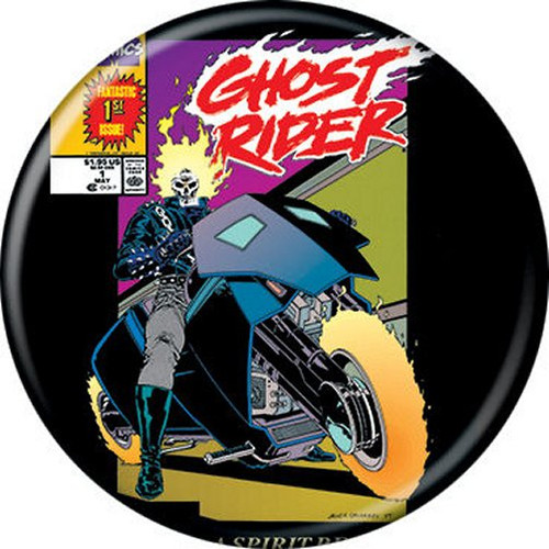 Marvel Comics Ghost Rider Vol. 2 Black Licensed 1.25 Inch Button 87572