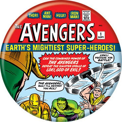 Marvel Comics The Avengers #1 Licensed 1.25 Inch Button 87574