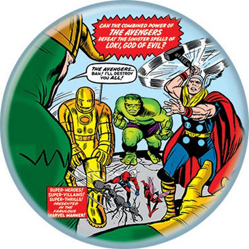 Marvel Comics The Avengers Licensed 1.25 Inch Button 87579