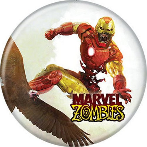 Marvel Comics Zombies Iron Man Licensed 1.25 Inch Button 87797