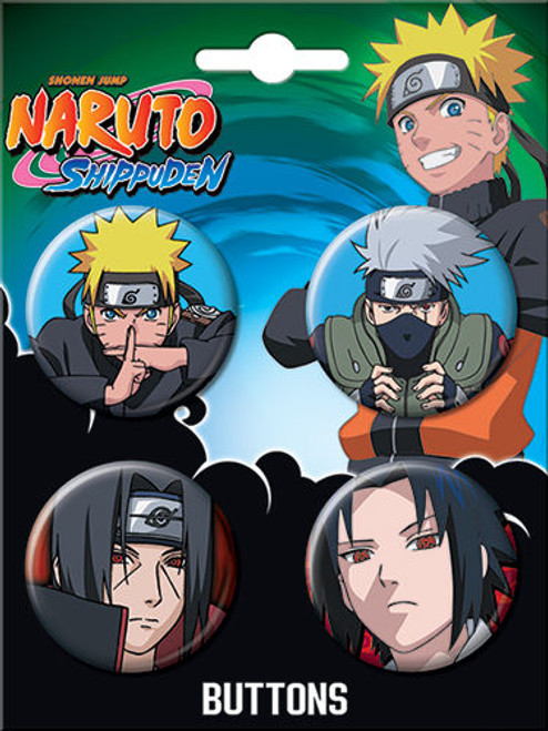 Naruto Shippuden Anime Licensed 1.25 Inch Button Set 87138BT4