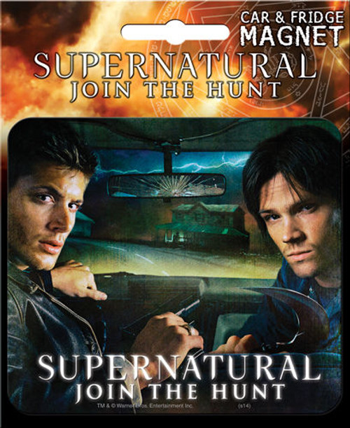 Supernatural Dean & Sam In Car Join The Hunt Die-Cut Car & Fridge Magnet 31001SP