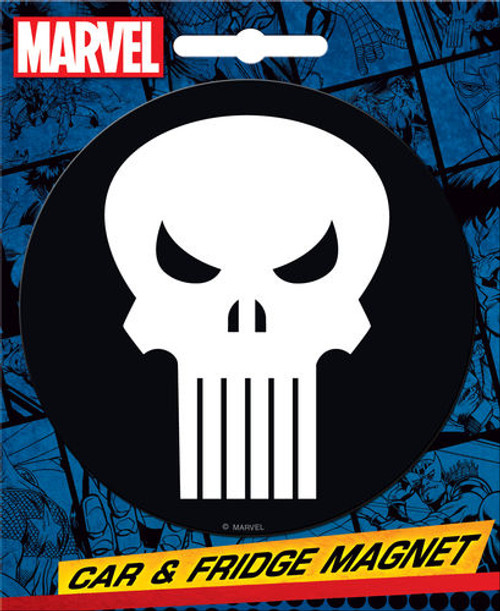 Marvel Comics The Punisher Skull Logo Symbol Car & Fridge Magnet 31015MV
