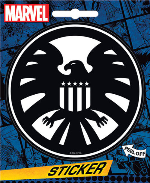 Marvel Comics Sheild Insignia Logo Symbol Die Cut Sticker 45179S