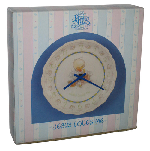 Precious Moments Collection (1987) Jesus Loves Me Enesco Plate Clock