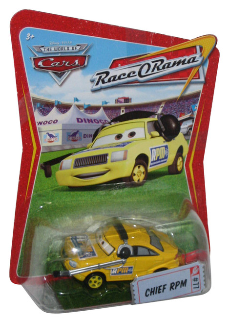 Disney Pixar Cars Movie Chief RPM Race O Rama Toy Car #77 - (Damaged Blister Card)