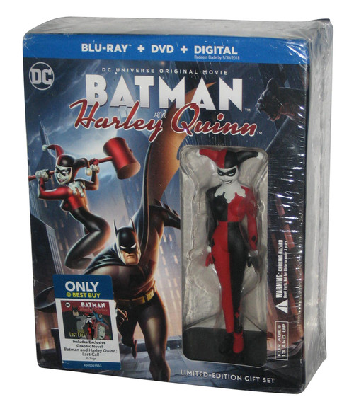 DC Batman & Harley Quinn Deluxe Blu-Ray Combo DVD w/ Figure - (Best Buy Exclusive)