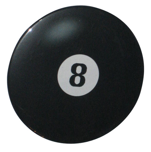 8-Ball Black Pool Ball 3-Inch Button