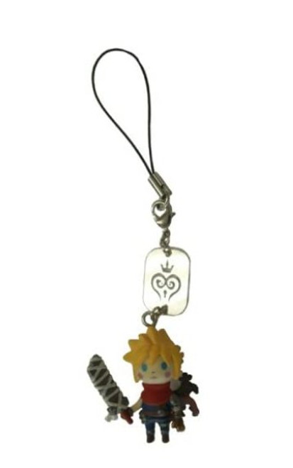 Kingdom Hearts Cloud Strife Square-Enix Avatar Mascot Phone Strap Keychain