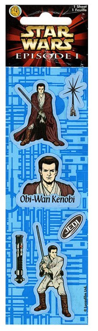 Star Wars Episode I Obi-Wan Kenobi Jedi Sticker Sheet