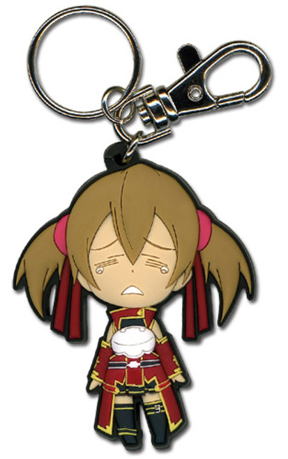 Sword Art Online Silica Crying Anime PVC Keychain GE-36756