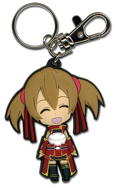 Sword Art Online Silica Happy Anime PVC Keychain GE-36754