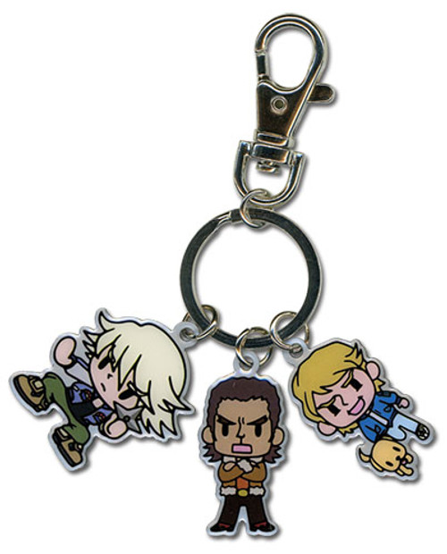 Tiger & Bunny Ivan, Antonio & Keith Anime Metal Keychain GE-36579