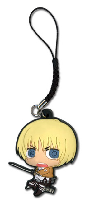 Attack On Titan Armin PVC Anime Cell Phone Charm Keychain GE-17207