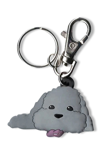 Yuri!!! On Ice Makkachin Laying Down Anime PVC Keychain GE-85487