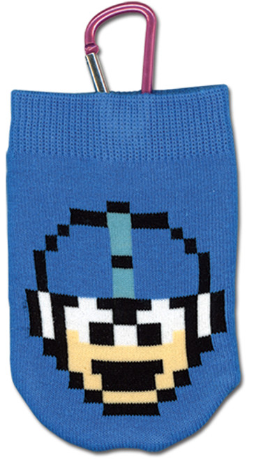 Megaman 10 1-Up Life Icon Blue Video Game Knitted Cell Phone Bag GE-17112
