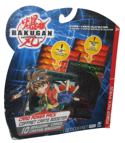 Bakugan Battle Brawlers Pyrus Card Power Pack - (10 Random Cards) - Predictable Opponent Hologram