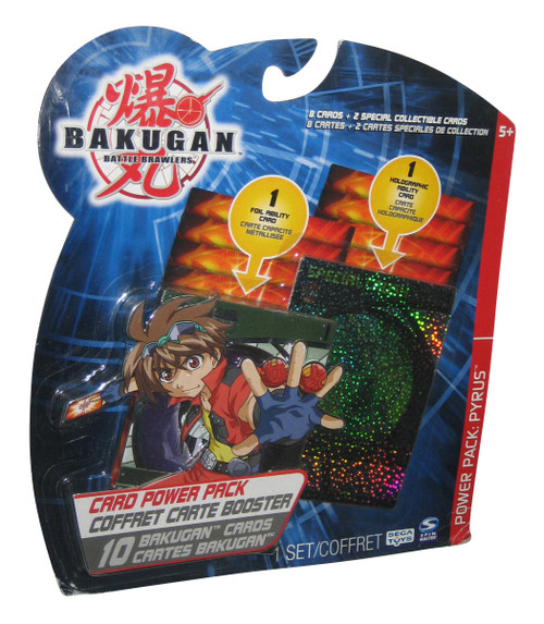 Bakugan Battle Brawlers Pyrus Card Power Pack - (10 Random Cards) - Special Crush Hologram