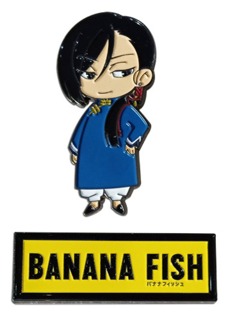 Banana Fish Yut Lung & Logo Metal Anime Pin Set GE-50828