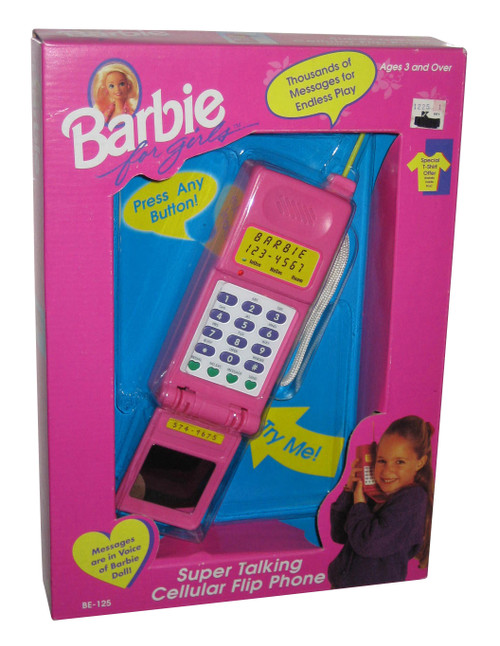 Barbie Super Talking Cellular Flip Phone (1995) Mattel Vintage Toy