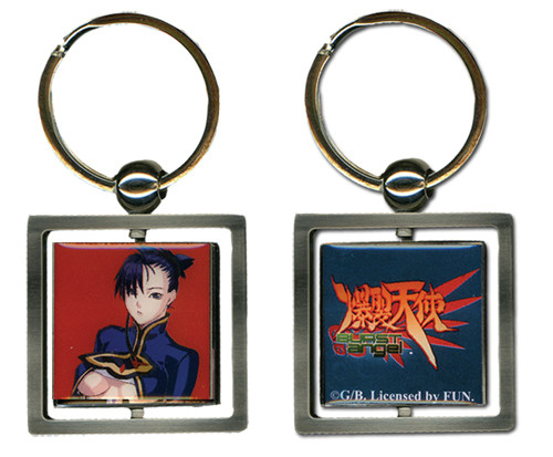 Burst Angel Sei and Logo Anime Metal Keychain GE-3630