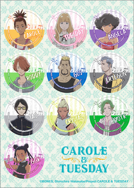 Carole & Tuesday Characters Anime Sticker Set GE-55940