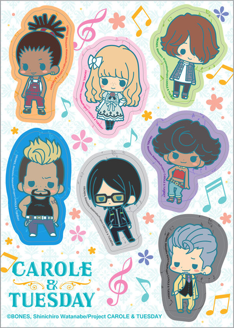 Carole & Tuesday SD Anime Sticker Set GE-55939