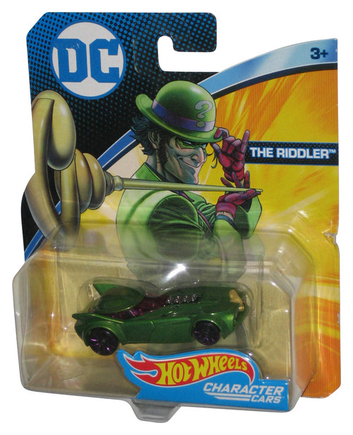 DC Comics Batman The Riddler Character Cars Hot Wheels (2016) Die-Cast Toy Car