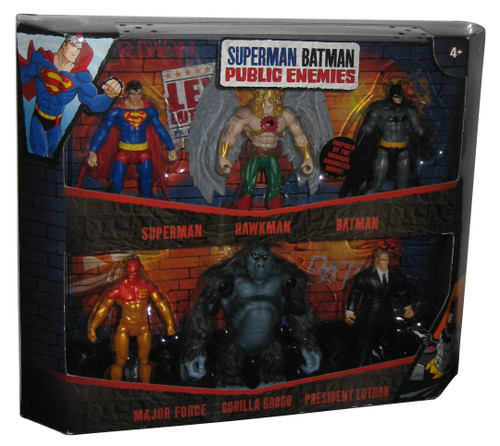 DC Comics Superman Batman Public Enemies (2009) Mattel Boxed Figure 6-Pack Set