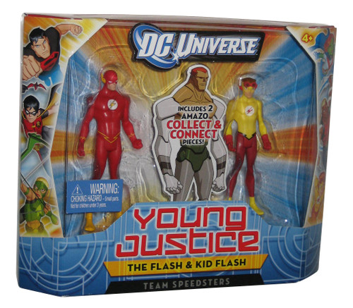 DC Universe Young Justice The Flash & Kid Flash Team Speedsters (2011) Mattel Figure Set 2-Pack
